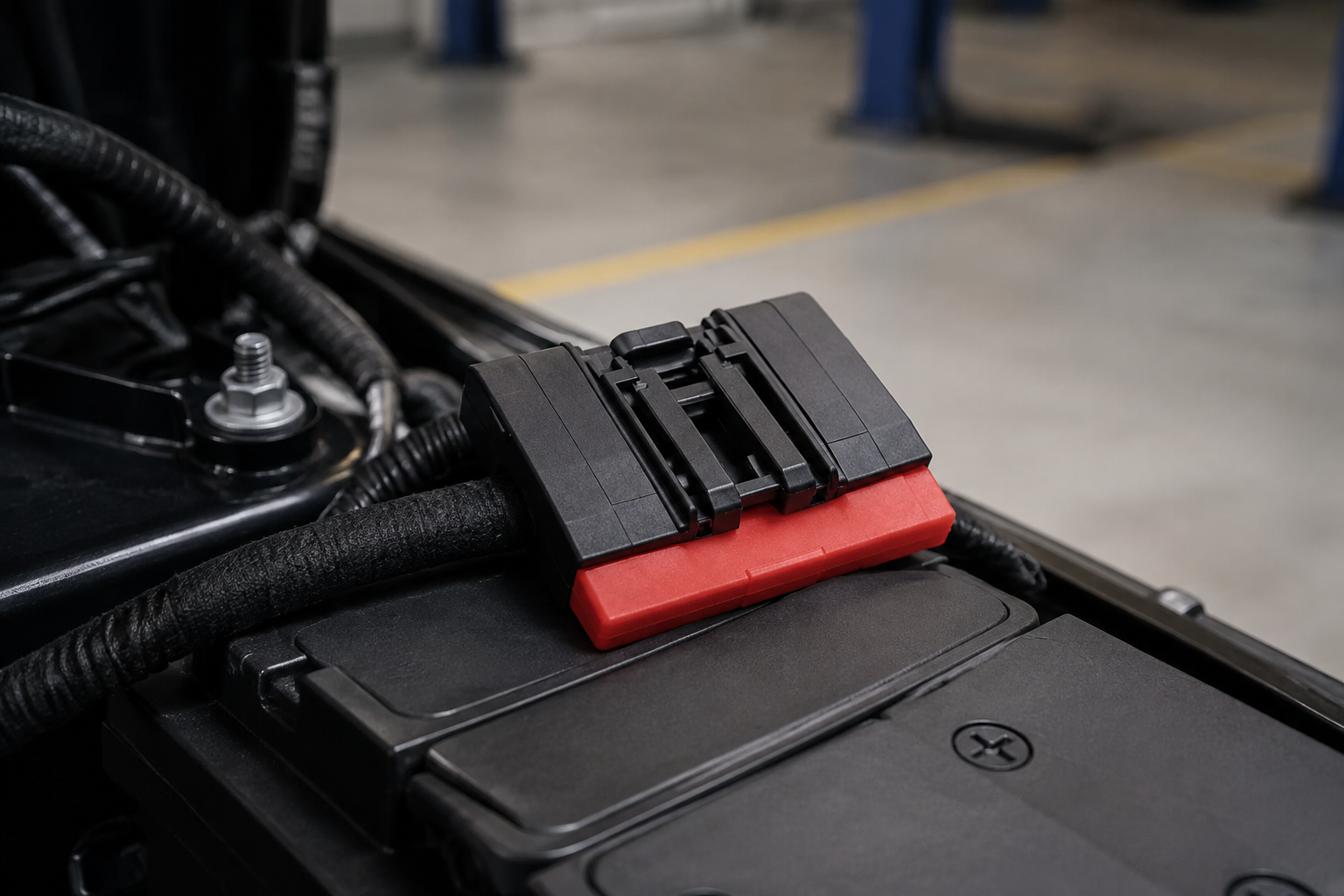 Corrosion-resistant battery terminal connection