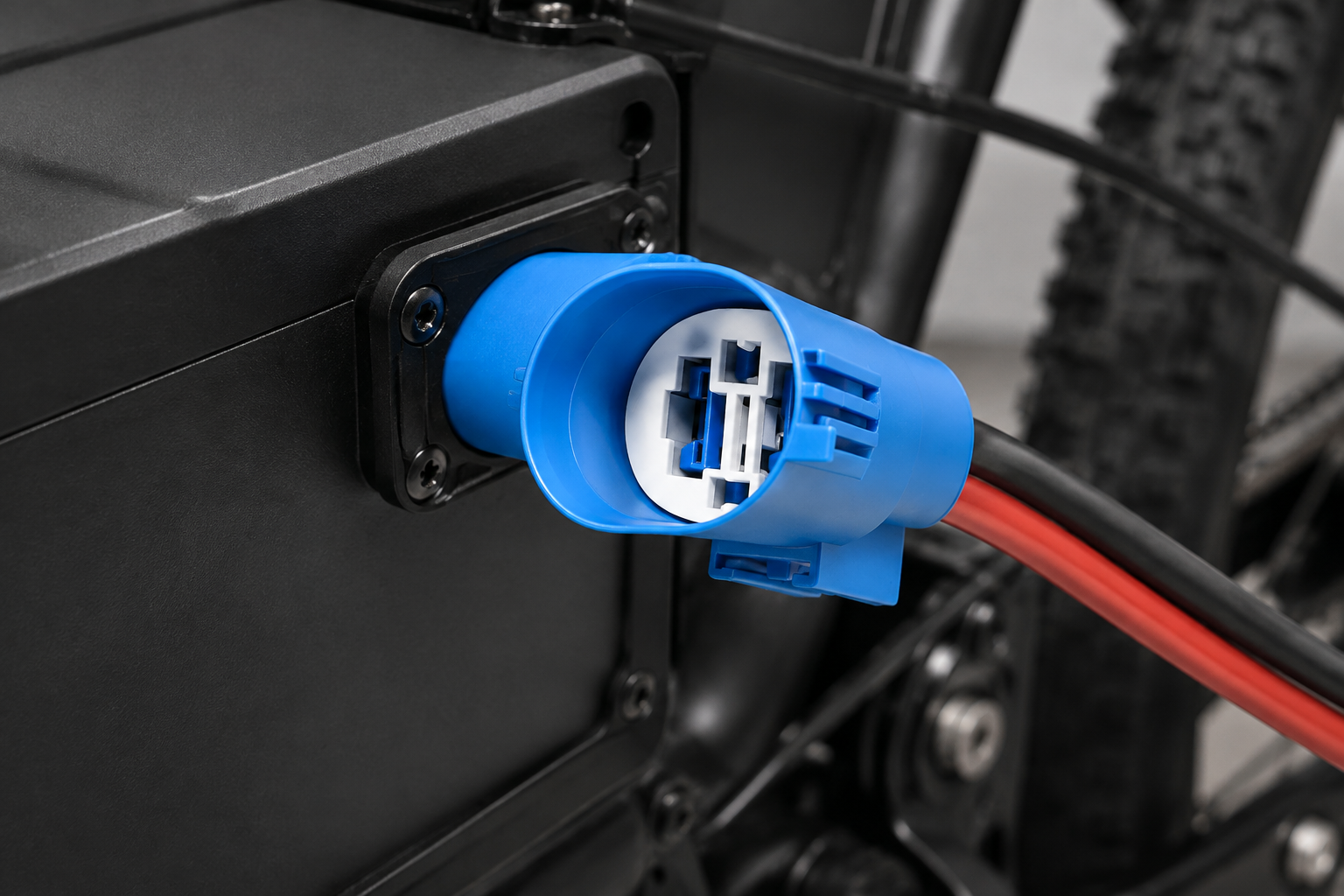 Connector for electric bike wiring inspection