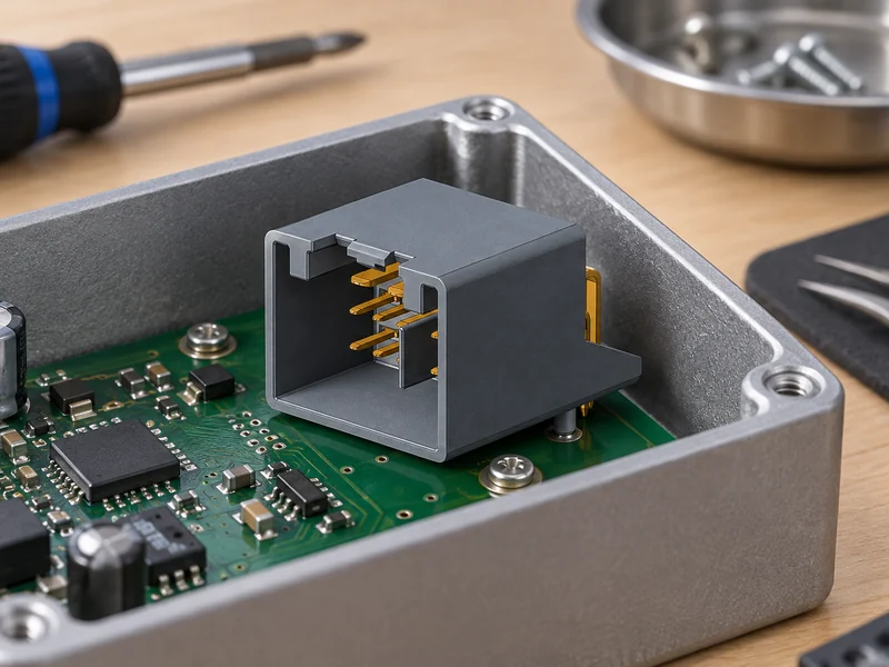 Pin header enclosure installation