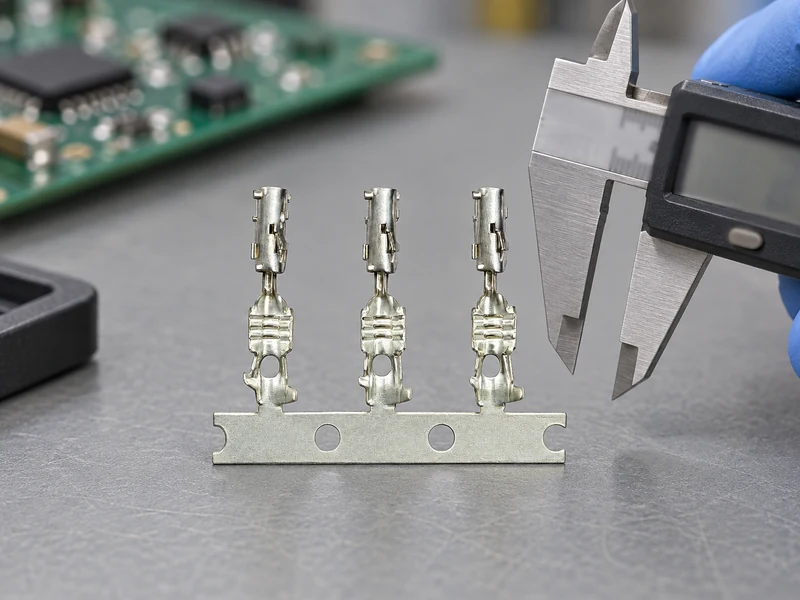 Pin terminal pitch and inspection